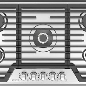 Empava 36 Inch Built-in Gas Cooktop with 5 Sealed SABAF Burners, Stainless Steel Surface, Ion Ignition LPG/NG Convertible, Flame Failure Protection, Dishwasher Safe Grates