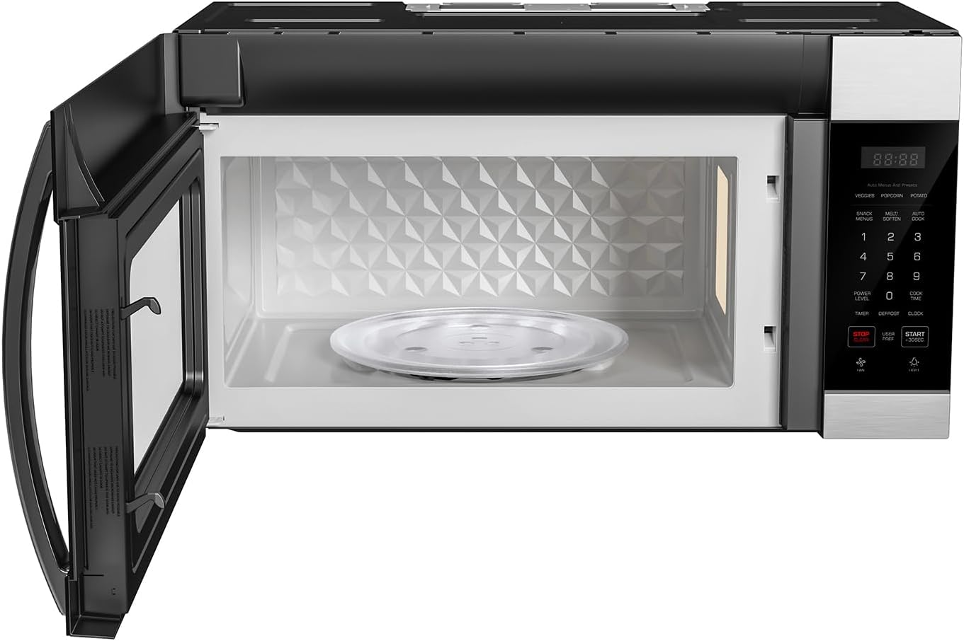 Empava Over the Range Microwave Oven with Screen Touch Control, 1000 Watts, 300 CFM Venting and Sensor Cooking in Stainless Steel, EMPV-30OTR01, Silver - Image 3