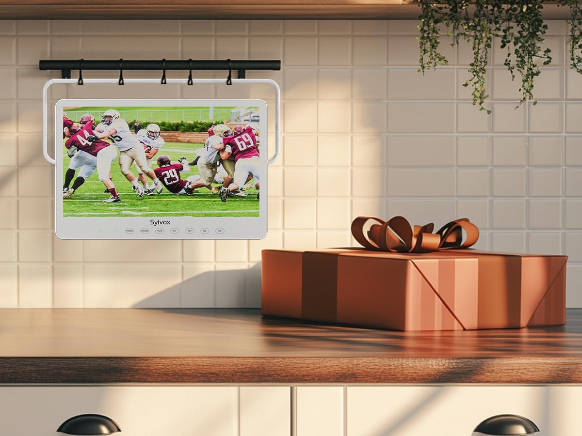 SYLVOX 15.6" Portable TV, 1080P Smart TV, 10000mAh Battery (6H), Rechargeable, IP66 Waterproof, Supports Apps & Voice Control. Perfect for RV, Kitchen, Camper & More - Image 8