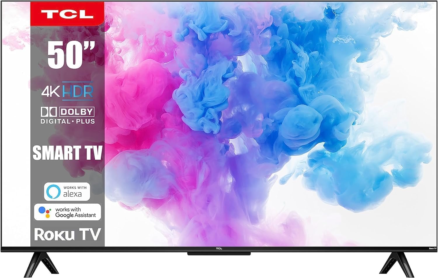 TCL 50-Inch Series 4 Class 4K 2160p Smart TV HDR 60Hz Refresh Rate Compatible with Alexa and Google Assistant + Free Wall Mount (Renewed) - Image 2