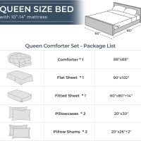 HEVUMYI Beige Tan Queen Comforter Set - 7-Piece All Season Bed in a Bag Queen, Ultra Soft Bedding Set with Comforter, Flat Sheet, Fitted Sheet, Pillowcases, Pillow Shams, Beige Tan - Image 8