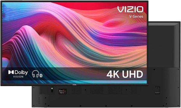 VIZIO 75-Inch V-Series, Class 4K UHD Smart TV, Dolby Vision HDR, V-Gaming Engine, AMD FreeSync, AirPlay and Chromecast Built-in + Free Wall Mount (No Stands), V755-J04 (Renewed)