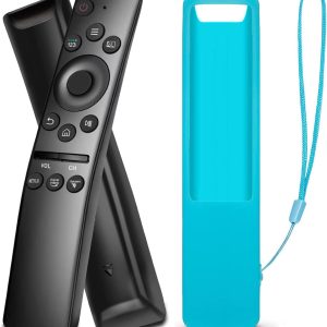 Universal Remote Control+Case for Samsung Smart TV All Models with Netflix, Prime-Video and Rakuten-TV Hot Keys, Replacement for Samsung HDTV Remote