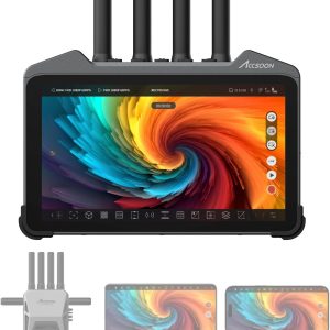 Accsoon CineView M7 Pro 4K60 Wireless Video Transmitter&Receiver&7 Inch Camera Monitor with 3D LUT, Dual-Band SDI HDMI 1200ft Range 25ms Lat., 10 App Monitoring, Pair CineView Master 4K TX&RX/HE/SE TX