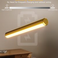 Picture Light Battery Operated, 13in Wireless Art Light for Paintings, Dimmable 5000mAh Recharging Battery Picture Light with Remote Control for Wall, Gallery Dartboard Art Bedroom (Gold-2Pack) - Image 7