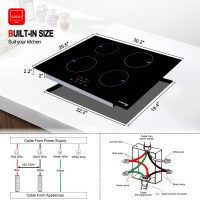 GASLAND Chef Induction Cooktop 30 Inch, Built-in Electric Cooktop 4 Burners Electric Stove Top, Sensor Control Induction Hob with Child Safety Lock and Timer 240V - Image 2