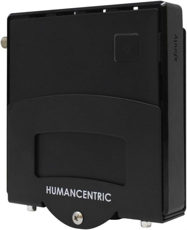HumanCentric Cable Box and Modem Mount, Adjustable Wall Mount for Small and Narrow Devices, Cable Boxes, Modems, DVD Players, Streaming Media Devices, Mount on The Wall Behind TV, Hardware Included