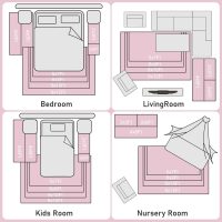 Ultra Soft Pink Rugs for Bedroom 8x10 Feet, Fluffy Shag Area Rugs for Living Room, Large Comfy Furry Rug for Girls Kids Baby Room Decor Teenage Pastel Princess Rug, Non Slip。 - Image 7