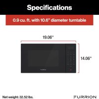 Furrion RV Microwave - 0.9 cu. ft, Black - Image 3