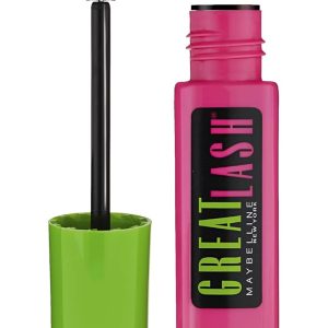 Maybelline Great Lash Waterproof Mascara, Volumizing, Lengthening and Lash-Doubling Formula for Thicker Lashes, Very Black, 1 Count