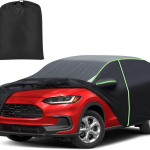Mixsuper Liner Car Cover for Honda HR-V 1998-2026, 7 Layers Waterproof Car Cover Accessories for HRV with Zipper Door, Windproof Straps, Reflective Strips, Anti-UV, All Weather