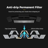 Empava Wall Mount Range Hood 30 Inch, Ducted/Ductless Kitchen Exhaust Stove Vent with Modern Style, 400CFM, 3-Speed, Touch Control, Timer, LED Lights, Stainless Steel (Charcoal-Filter Sold Separately) - Image 4