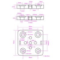 Small V-Wheel with Plate for 2020 Aluminum Profile for CNC and 3D Printer - Image 2