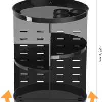 Rotating Makeup Organizer for Vanity, 360 Spinning Skincare Organizers with Adjustable Trays, Make Up Desk Storage Carousel Rack, Cosmetic Display Cases for Dresser Bathroom Countertop - Image 4