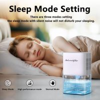 Dehumidifier 1800ML 63OZ Small Dehumidifier for Home 230 Ft² Safety Dehumidifiers Adjustable 10 Color Lights 5 Timers 3 Setting Modes Auto Shut Off Protection Low Noise For Bedroom Bathroom - Image 4