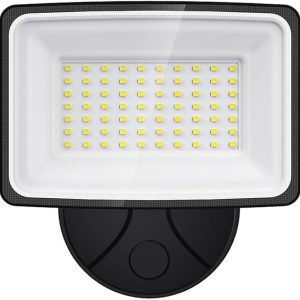 Onforu 130W LED Security Light, 13000LM Outdoor Indoor Flood Light Switch Controlled, IP65 Waterproof LED Exterior Floodlight, 6500K White Wall Mount Security Lighting for Entryway,Garage,Yard,Eave