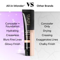 Fièra Luxury Concealer & Foundation with Anti-Aging Ingredients - Full Coverage for Dark Circles, Wrinkles, Fine Lines, and Spots, All-Day Wear For Mature Skin - Neutral Beige, 0.5 FL. OZ. / 15 ML - Image 6