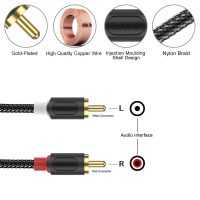 J&D RCA Audio Cable, Audiowave Series 2 RCA Male to Male Stereo Audio Cable for Home Theater, HDTV, Gaming Consoles, Hi-Fi Systems - Gold Plated Connecter, Nylon Braid, 3 Feet - Image 2