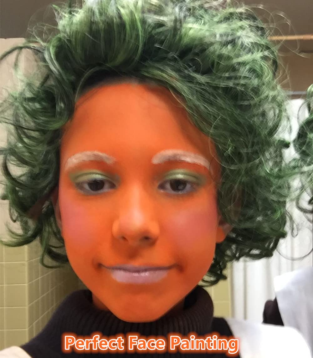 Go Ho Orange Body Paint Washable(2.37oz/pc),Water Based Cream Orange Face Body Paint for Starfire SFX Cosplay Costumes Festivals Halloween Pumpkin Makeup - Image 4