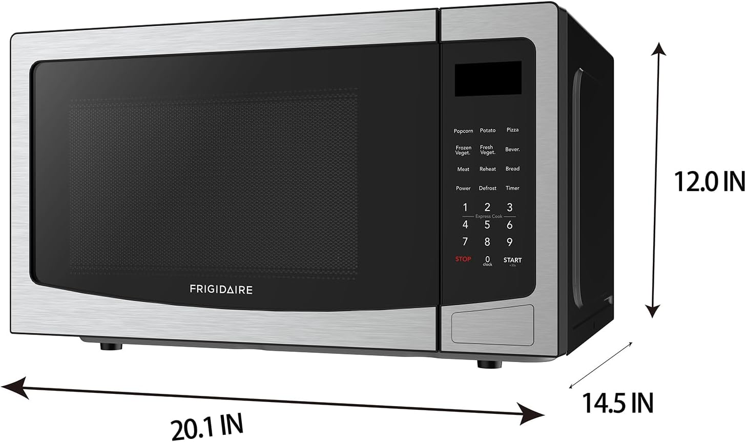 FRIGIDAIRE 1.1 Cubic Foot Microwave, Stainless Steel - Image 2