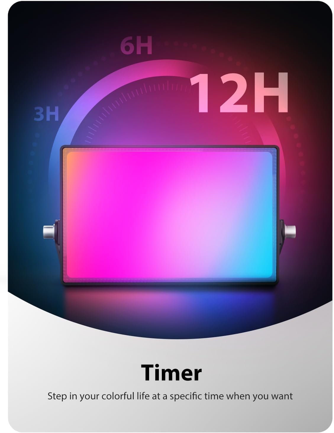 Onforu LED Flood Light Outdoor 30W 2500LM, Color Changing RGBW Floodlight with Remote, 2700K Warm White IP66 Stage Lights Indoor Uplights for Events, Uplighting for Halloween 4 Pack - Image 5