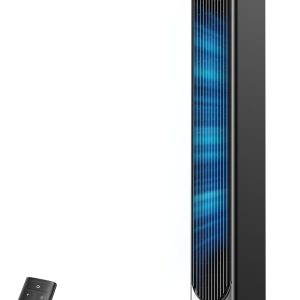 Dreo Tower Fan for Bedroom, 90° Oscillating Standing Fan, 30ft far, 28dB Quiet for Sleep, 6 Speeds, 4 Modes, 12H Timer, 42 Inch, Bladeless, Remote, for Home, Office, Room, Cruiser Pro T1