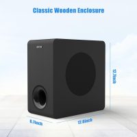BESTISAN Powered Subwoofer, 6.5'' Side Firing Home Audio Sub, Deep Bass Response Subwoofers, Easy Setup with Home Theater Systems, TV, Speakers, RCA, LFE, AUX Input, High-Level Speaker Input & Output - Image 4
