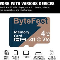 5 Pack 4GB Memory Card Class 10 with 5 Adapter, TF Memory Card for MP3 MP4 Player, E-Reader, Streaming Media Player, Dash Cam, Phone, Tablet (A1 C10 V10) - Image 2