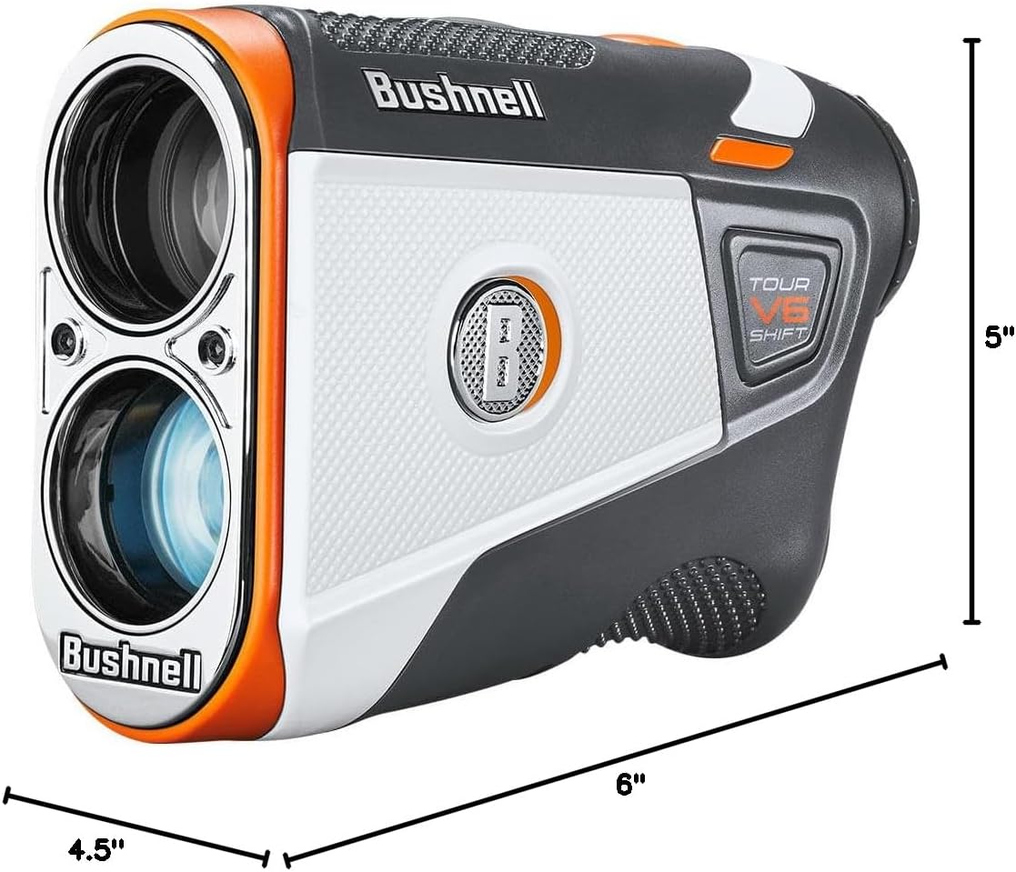 Bushnell Golf Tour V6 Shift Laser Rangefinder with Slope Switch, Visual Jolt Flag Locking, Magnetic Mount, 1300 Yard Range 6X Magnification - Image 18
