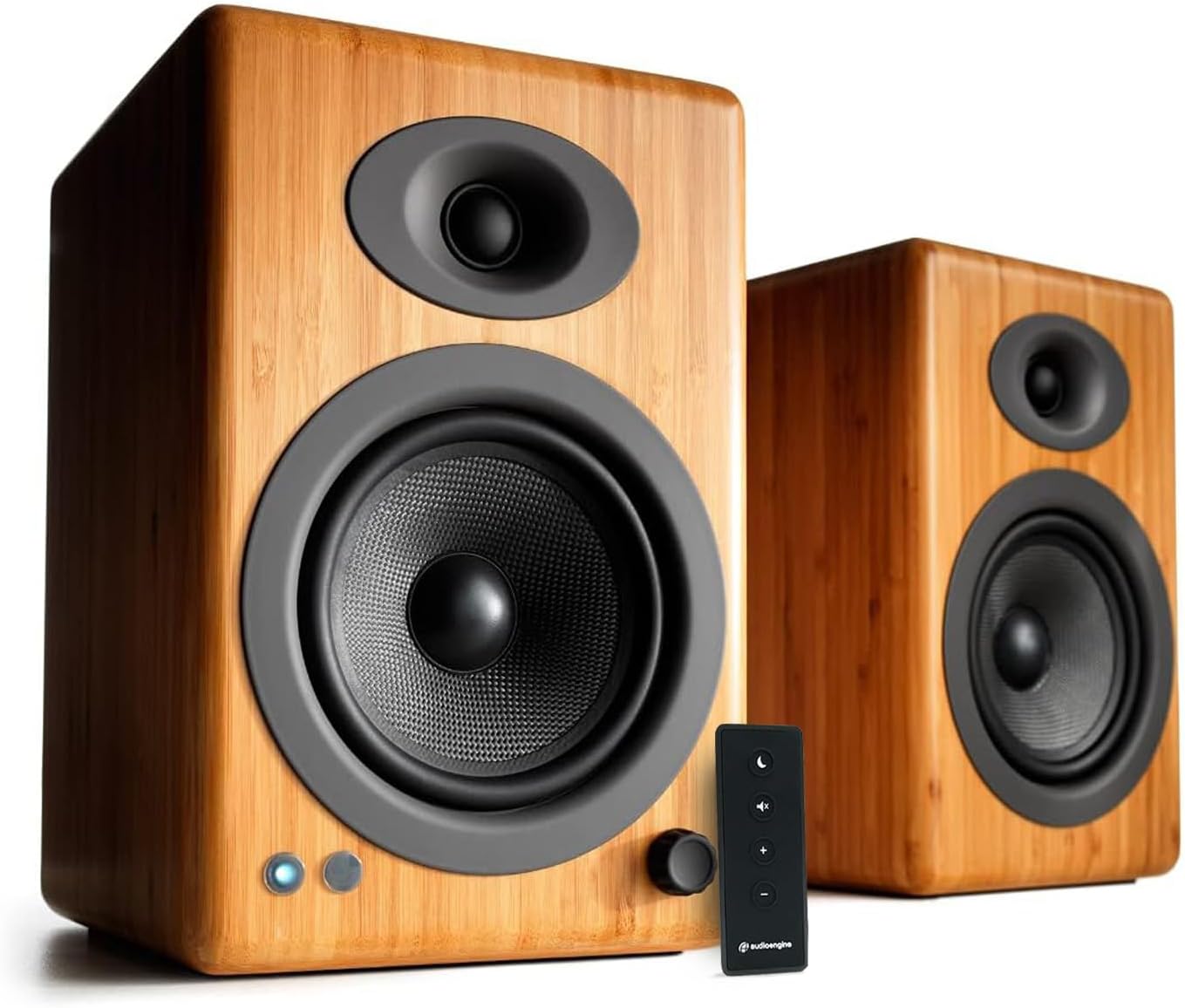 Audioengine A5+ Wireless Bluetooth Bookshelf Speakers - Premium 150W Stereo Speakers for Music, Gaming, Turntables, Home Theater Systems - Powerful Studio Monitors