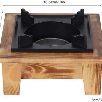 Jerliflyer Alcohol Wood Stove,Japanese Portable Stove Belly Stove for Outdoor Picnic for Soup Pot Roasting Pan Kettle - Image 3