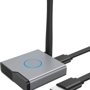 Wireless HDMI Display Dongle Adapter 4K, Wireless Receiver, Streaming Media Video/Audio/File HDMI Wireless Extender from Laptop, PC, Smartphone to HDTV Projector Monitor
