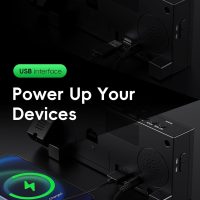 Projection Alarm Clock, Digital Clock with 180° Rotatable Projector, 5-Level Brightness Dimmer, Clear LED Display, USB Charger, Progressive Volume, 9mins Snooze,12/24H, for Bedroom - Image 6