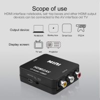 HDMI to RCA, HDMI to AV Converter Okubox 1080p 3RCA CVBs Composite Video Audio Converter Adapter Supporting PAL/NTSC for TV Stick, Roku, Chromecast, PC, Laptop, Xbox, HDTV, PS3 STB、Blue-Ray DVD Player - Image 4