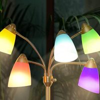 5 Pack Plastic Lampshade, 5.7 inch High, 4.1 inch Diameter, 1.65 inch Fitter, Replacement Plastic Lamp Shade for LED Floor Lamp [5colors] - Image 4