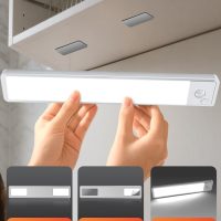Under Cabinet Motion Sensor Lighting: Dimmable Rechargeable Lights Indoor - Battery Operated Lights - Undercabinet Wireless Closet Light Magnetic Led Light for Kitchen Home Bathroom Counter 5 Pack - Image 6