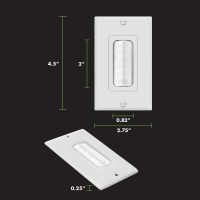 TOPGREENER 6 Pack Bristled Brush Wall Plate Multimedia Pass-Through Insert for Low Voltage Cables, HDMI Cables, Coaxial Cables, Speaker Wires, Home Theater Systems, Size 1-Gang 4.50" x 2.75", White - Image 5