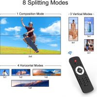 HDMI Video Wall Controller 2X2,4K x 2K HD Display,180 Degree Rotate, 8 Splicing Modes 2x2,1x2,1x3,1x4,2x1,3x1,4x1, Input 4K and Output 1080P, Streaming Media Video Device - Image 4
