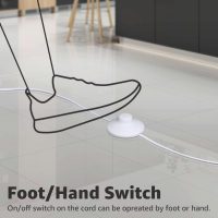 SUNVIE 2 Pack LED Up Lights for Indoor Use Uplight, Warm White Floor Spotlight Lamp, 120V Spot Lights for Uplighting Accent Lighting, 5.9 FT Cord with Foot Switch - Image 4