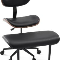 Bestier Meditation Chair with Wider Bentwood Back Support, Ergonomic Cross Legged Office Chair for Adults up to 300 lbs, 360° Swivel Adjustable Height for Multi Position (Contemporary Bentwood, Black) - Image 8