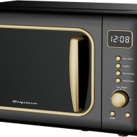 FRIGIDAIRE EMW788RETRO 0.7 cu. ft. Retro Microwave, Black-Gold - Image 2