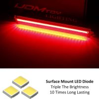 iJDMTOY Smoked Lens Red Full LED Rear Side Marker Light Kit Compatible With 2008-2013 Cadillac CTS Sedan, Powered by 40-SMD LED, Replace OEM Back Sidemarker Lamps - Image 2
