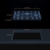 Gas Cooktop 30 inch with 5 Sealed Burners, Stainless Steel Built-in Stove Top, NG/LPG Convertible, Dishwasher Safe Cast Iron Grates, 38K BTU - Image 7
