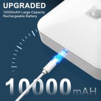 Rechargeable Motion Sensor Closet Light, Rechargeable Battery Operated Ceiling Light Wireless, 500LM Wireless Motion Activated Light for Shower Stairs Hallway Pantry Porch Garage, 5000K - Image 2