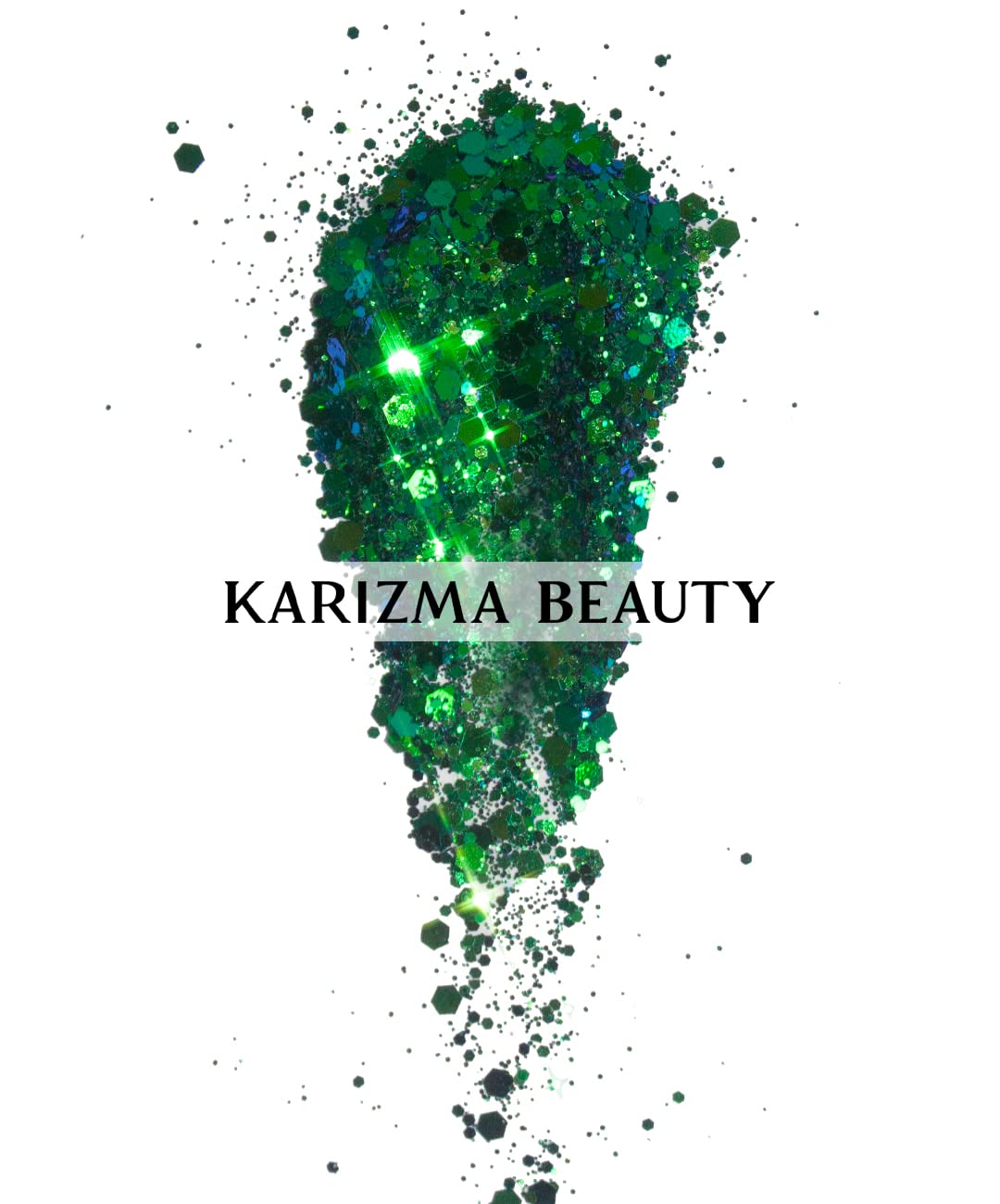 KARIZMA Poison Ivy Body Glitter. 10g Chunky Hair Eye and Body Shimmers for Women. Rave, Festival Accessories, Cosmetic Makeup. Loose Set - Image 5