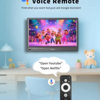 Feihe 17 inch Small Smart TV Built-in Android Operating System, HD Flat Screen Compact Smart Television for Kitchen, Home, RV Camper or On-The-Go Entertainment - Image 3