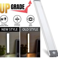 30-LED Motion Sensor Cabinet Light,Under Counter Closet Lighting, Wireless USB Rechargeable Kitchen Night Lights,Battery Powered Light for Wardrobe,Cabinet,Cupboard（Warm Light）-2Pack - Image 7