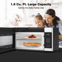 30" Over the Range Microwave Oven, ThermoMate 1.9 Cu. Ft. Capacity Microwave Over the Stove with One Touch, 1000 Cooking Watts, 400 CFM, 11 Power Levels, Sensor Cooking, LED Lighting, Stainless Steel - Image 6