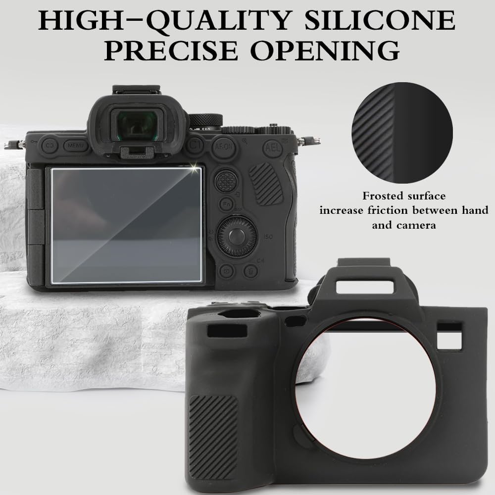 Screen Protector Compatible for Sony Alpha A7R5 / 7R V Camera,Tempered Glass Film Anti Scratch High Definition and Soft Silicone Case for Sony A7R5 - Image 5