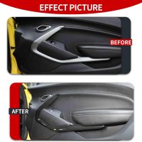 CheroCar Interior V Door Panel Trim Cover Frame Decoration Interior Accessories for Chevrolet Camaro 2016-2023,Carbon Fiber - Image 2